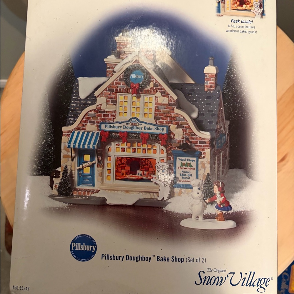 Department 56 Snow Village Pillsbury Doughboy Bake Shop
